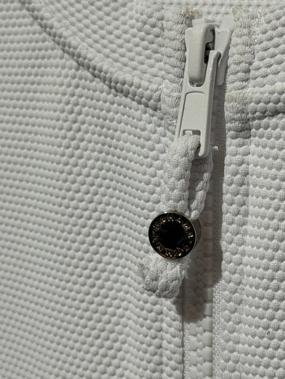 Tommy Bahama White Textured Full Zip Cardigan Jacket Pineapple Pull - Picture 7 of 15